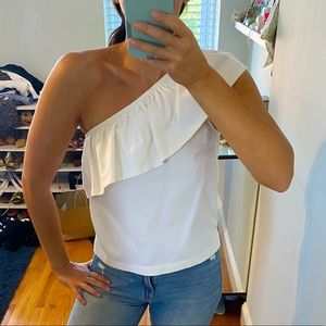 J.Crew one shoulder top